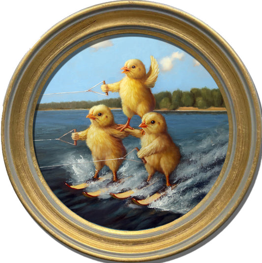 Water Ski Chicks - Giclée Print